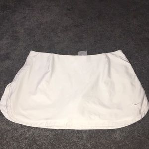 All white Nike skort